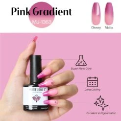 Pink Gradient - Modelones Gel Nail Polish Inspire Gel 15ml -Mary Jully Nail Shop pink gradient inspire gel 15ml 506641