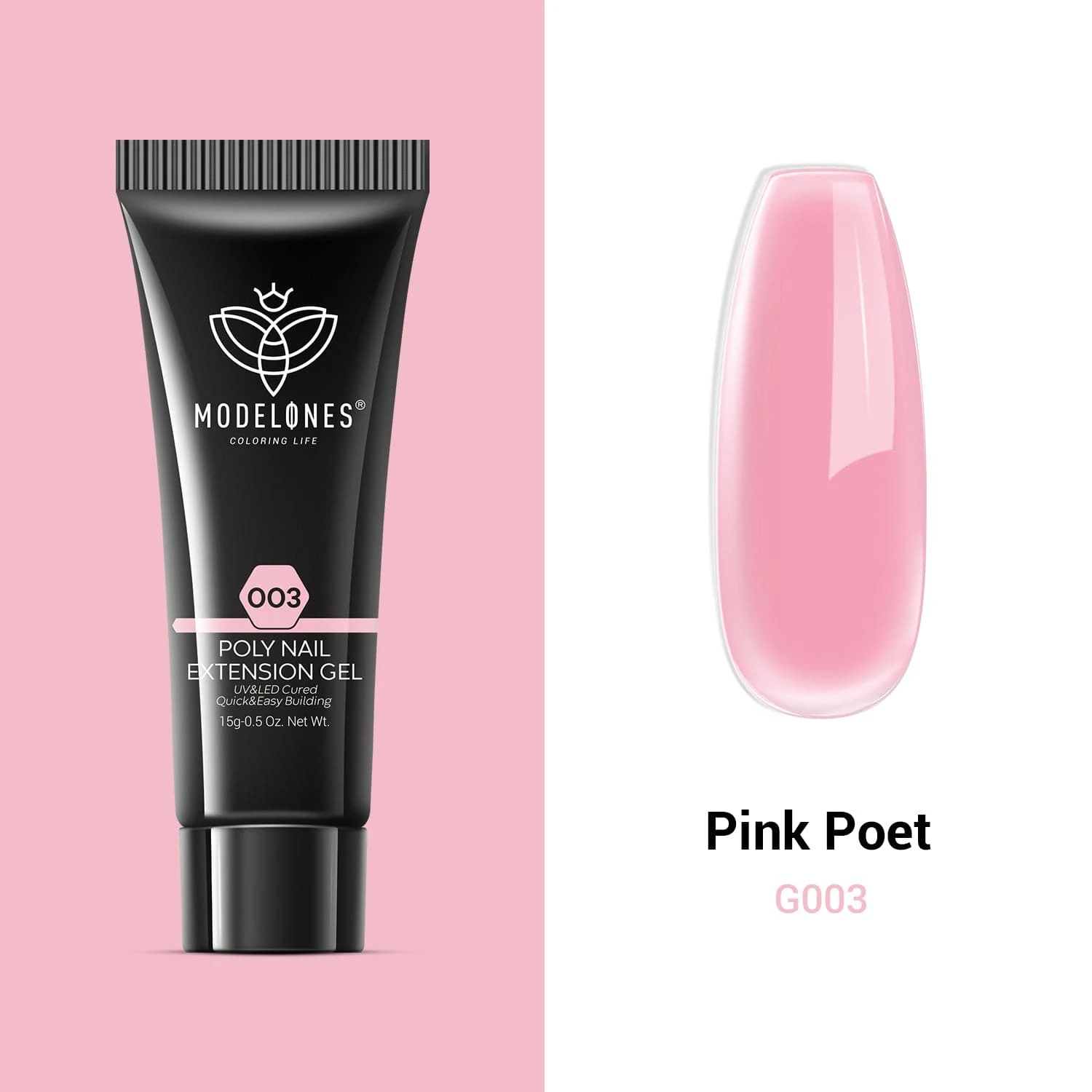 Pink Poet - 2 Colors Poly Nail Gel Kit 4 Pink Poet - 2 Colors Poly Nail Gel Kit - Image 2
