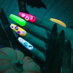 Enchanted Night - 4 Colors Poly Nail Gel Kit 18 Enchanted Night - 4 Colors Poly Nail Gel Kit -Mary Jully Nail Shop pumpkin knight luminous forest poly nail gel kit 507381 1