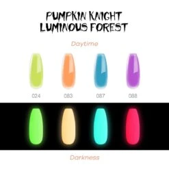 Pumpkin Knight & Luminous Forest - 4 Colors Poly Nail Gel Kit -Mary Jully Nail Shop pumpkin knight luminous forest poly nail gel kit 933638