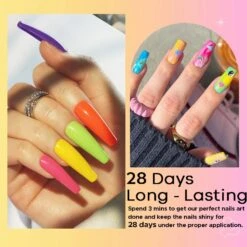 Rainbow Summer - 24Pcs 20Colors Gel Nail Polish Kit 【US ONLY】 -Mary Jully Nail Shop rainbow summer 24pcs 20colors gel nail polish kit us only 907041