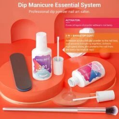 Red Maple Leaf - 6Pcs Dip Powder All-In-One Kit -Mary Jully Nail Shop red 06