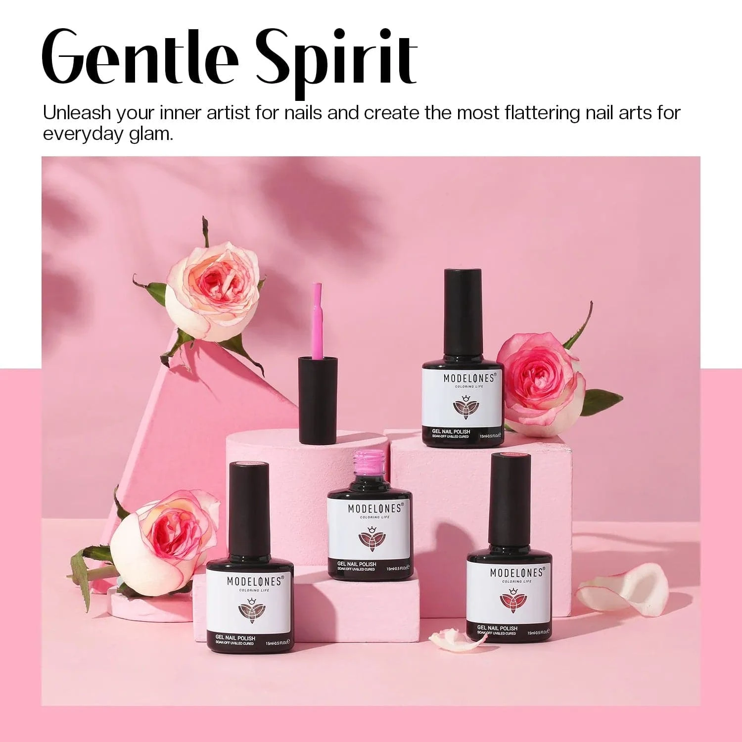 Rosy Pearl - Modelones Gel Nail Polish Inspire Gel 15ml 5 Rosy Pearl - Modelones Gel Nail Polish Inspire Gel 15ml - Image 3