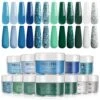 Sapphire Blue - 12Pcs Acrylic Powder Set【US ONLY】 1 Sapphire Blue - 12Pcs Acrylic Powder Set【US ONLY】 -Mary Jully Nail Shop sapphire blue 12pcs acrylic powder setus only 141019
