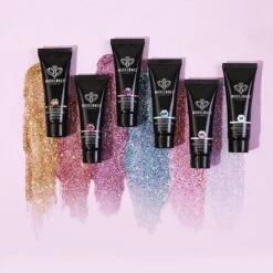 Splash Of Glitters - 6 Colors Poly Nail Gel Kit -Mary Jully Nail Shop splash of glitters poly nail gel kit 625573