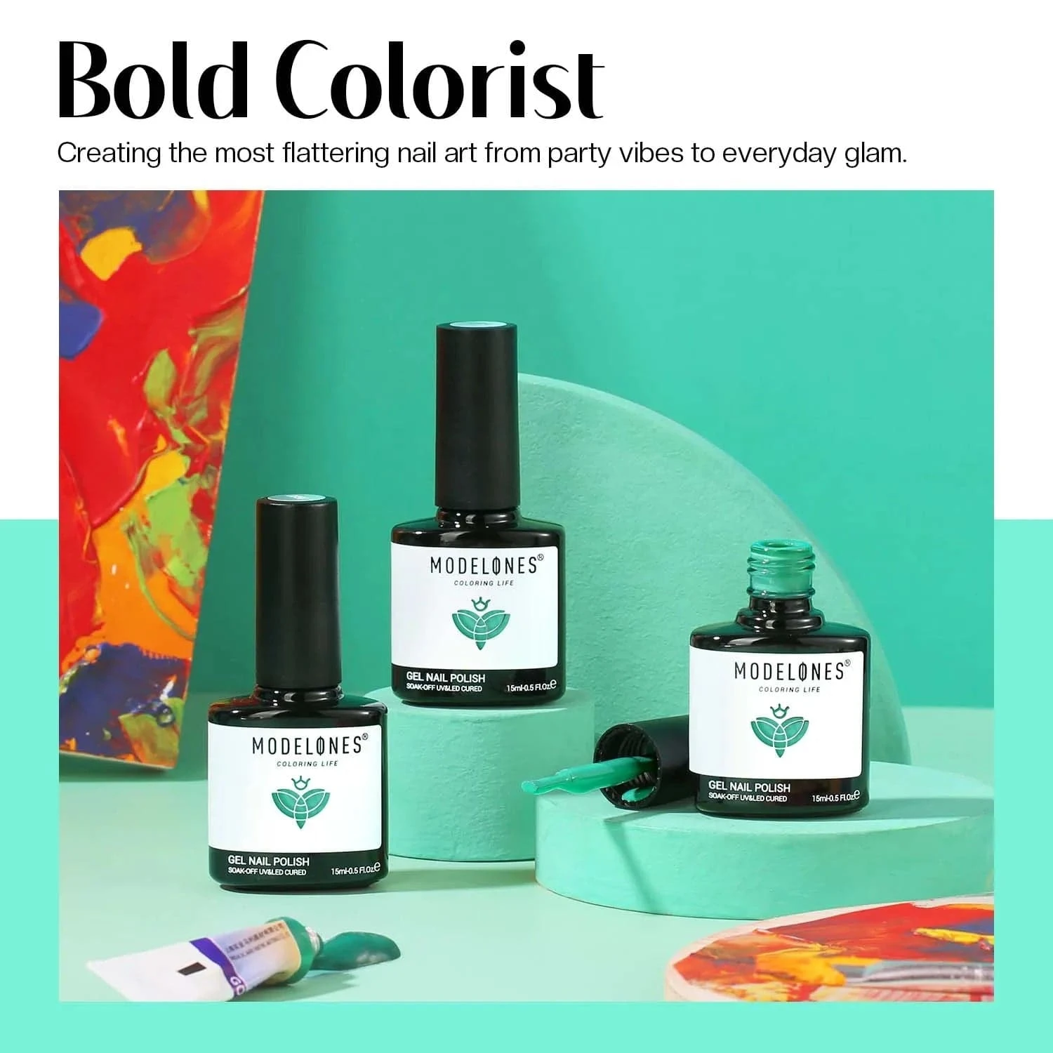 Stay Positive - Modelones Gel Nail Polish Inspire Gel 15ml 6 Stay Positive - Modelones Gel Nail Polish Inspire Gel 15ml - Image 4