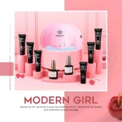 Sweet Red - 6 Colors Poly Nail Gel Kit 【US ONLY】 -Mary Jully Nail Shop sweet red 22pcs poly nail gel kit us only 271612