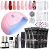 Sweet Red - 6 Colors Poly Nail Gel Kit 【US ONLY】 -Mary Jully Nail Shop sweet red 22pcs poly nail gel kit us only 915076