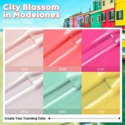 Venice Water Park - 6 Shades Gel Nail Polish Set【US/CA ONLY】 -Mary Jully Nail Shop venice water park 6 shades gel nail polish setus only 751952