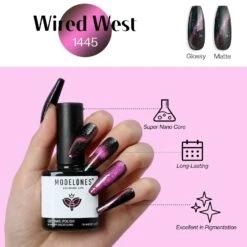 Wired West - Modelones Gel Nail Polish Inspire Gel 15ml -Mary Jully Nail Shop wired west inspire gel 15ml 537857